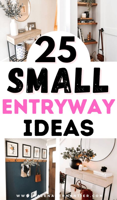 25 Small Entryway Ideas That Will Make You Look Forward To Coming Home Small Foyer Ideas, Small Entryway Ideas, Tiny Entryway, Small Mudroom Ideas, Foyer Ideas Entryway, Small Foyer, Small Hall, Apartment Entryway, Small Entrance