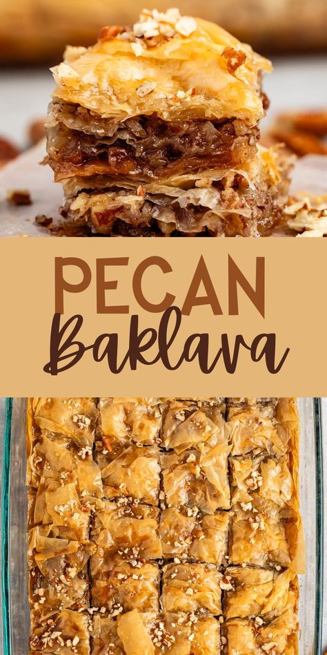 Pecan Baklava Recipe, Pecan Caramel Baklava Cups, Baklava Filling, Baklava Cookies, Traditional Baklava Recipe, Baklava Cups, Cadbury Cookies, Baklava Rolls, Baklava Recipe Easy