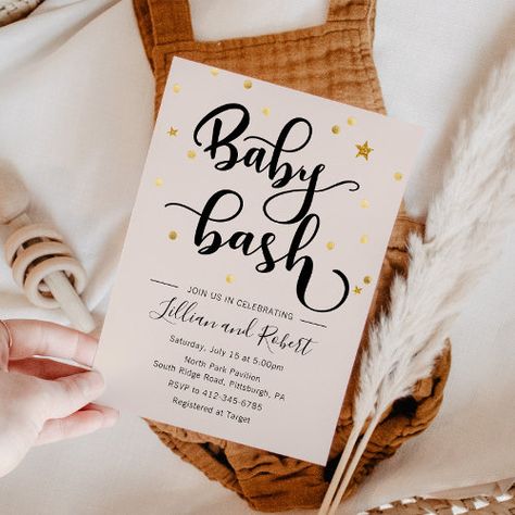 Baby Bash Couples Baby Shower Invitation #zazzle #weddinginvitations #birthdayinvitations #babyshowerinvitations #zazzleinvitations #monogram #businesscards #graduation #homedecor Couples Baby Shower Invitations, Baby Bash, Gender Neutral Baby Shower Invitations, Couples Baby Showers, Coed Baby Shower, Baby Shower Supplies, Foil Invitations, Baby Shower Invites, Baby Shower Fun