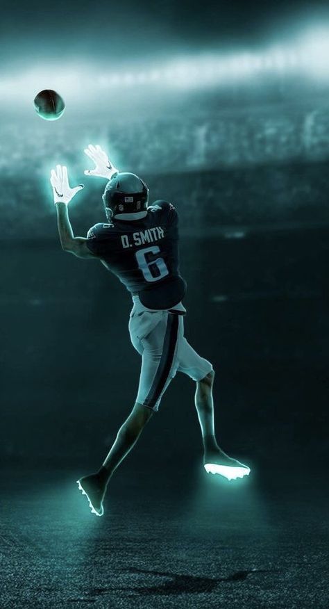 Philadelphia Eagles Wallpaper, Cool Football Pictures, Devonta Smith, Philly Eagles, Nfl Football Pictures, Nfl Football Art, Philadelphia Eagles Fans, Philadelphia Eagles Football, Nfl Photos