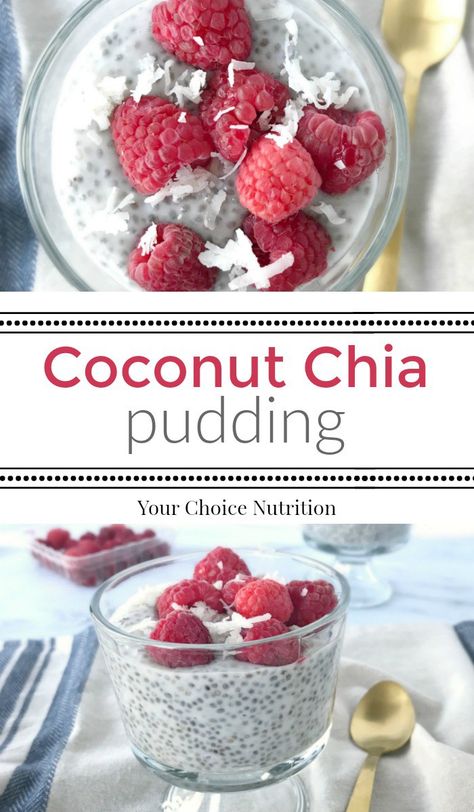 #ad This delicious Coconut Chia Pudding is sweetened with Splenda Naturals Sugar & Stevia Blend. A healthier snack or dessert! | recipe via www.yourchoicenutrition.com Coconut Milk Chia Pudding, Chia Recipes, Rich Breakfast, Thug Kitchen, Protein Rich Breakfast, Vitamin B 12, Chia Recipe, Coconut Chia Pudding, Coconut Chia