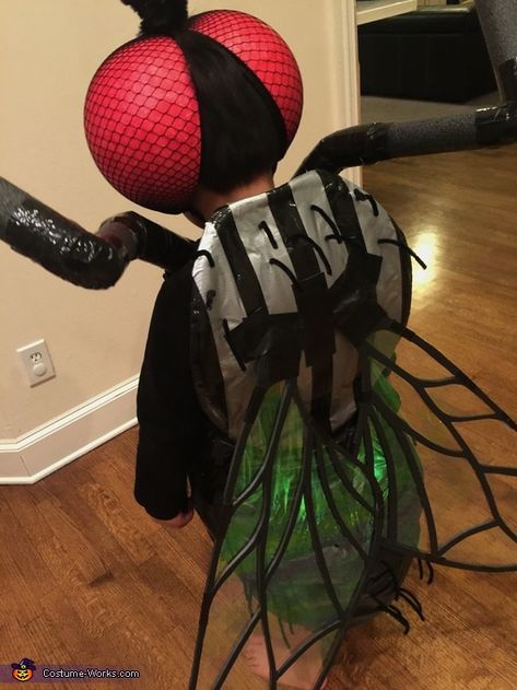 Fire Fly Costume, The Spider And The Fly, Spider And The Fly, Fly Costume, Firefly Costume, Homemade Costumes For Kids, Spider Fly, 2017 Halloween Costumes, Foam Pipe Insulation