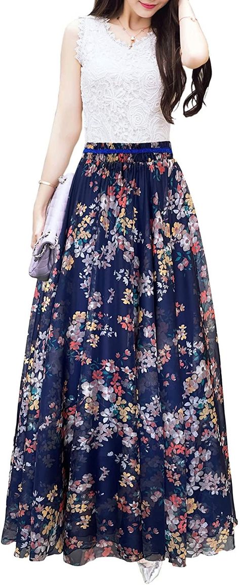 100% Chiffon.IT IS THE SKIRT,NO TOP T- SHIRT Occassions:Daily life wear, various for Celebrations, festivals. Autumn Beach Wedding, Flowy Floral Skirt, Printed Dress Outfit, Long Chiffon Skirt, Fashion Nova Outfits, Chiffon Wrap, Beach Skirt, Long Maxi Skirts, Skirt And Blouse