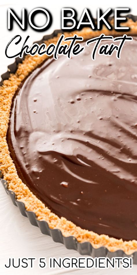 Milk Chocolate Tart, Graham Cracker Crust Dessert, Graham Cracker Crust Pie Recipes, Graham Cracker Dessert, Tart Crust Recipe, Chocolate Pie Filling, Cracker Dessert, Graham Cracker Crust Recipe, Chocolate Graham Cracker Crust