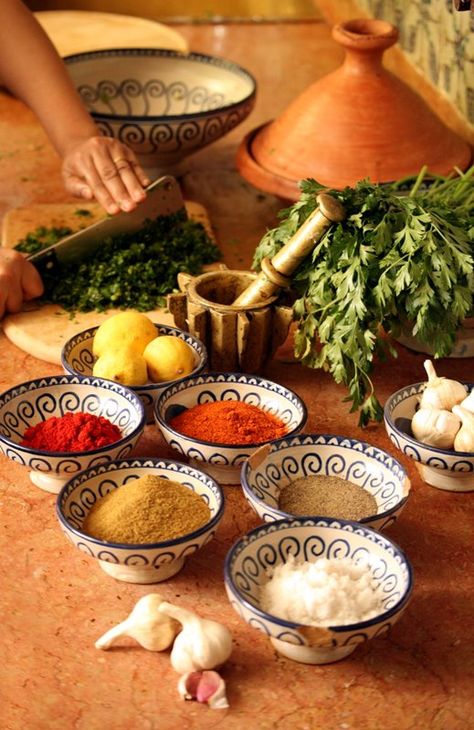 Tajin Recipes, Tagine Cooking, Moroccan Kitchen, Morocco Food, Moroccan Recipes, Moroccan Cooking, Tagine Recipes, Moroccan Dishes, Moroccan Spices