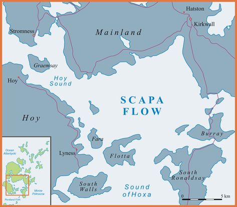 Scapa Flow Scapa Flow, Flow Map, Sound Wall, German Submarines, Orkney Islands, Naval History, Winston Churchill, Navy Ships, By Terry