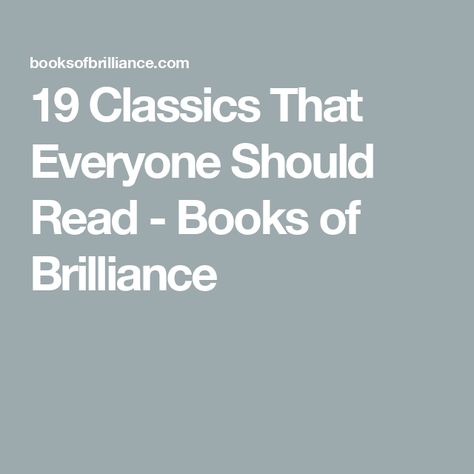 19 Classics That Everyone Should Read  - Books of Brilliance Classics To Read, Go Set A Watchman, Best Fiction Books, The Scarlet Letter, Catcher In The Rye, Horror Novel, Favorite Novels, Book Talk, Adventure Story