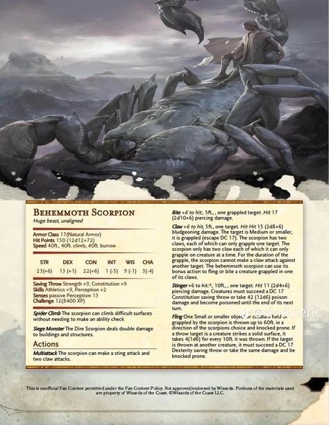 Dnd Egyptian Monsters, Dnd Beasts, 5e Monsters, Homebrew Monsters, Dnd Creatures, Dnd Monster, Dnd Stats, Legendary Monsters, Dnd Homebrew