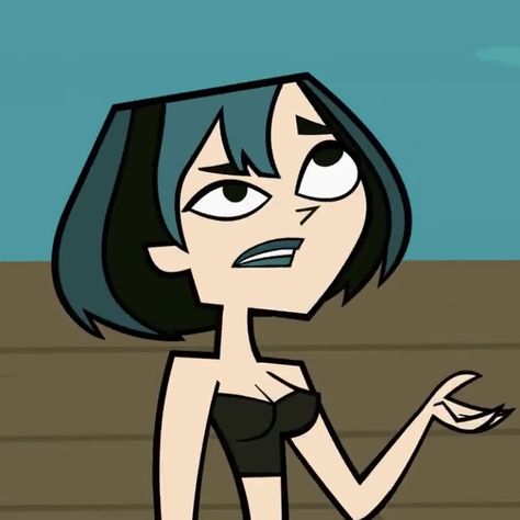 Gwen Total Drama, Gwen Tdi, Funny Stick Figures, Drama Tv Series, Drama Ideas, Cute Doodles Drawings, Total Drama Island, Fictional Crushes, Total Drama