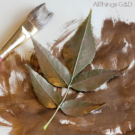 These leaf stamped napkins can be made using the tree just outside your front door! They're a quick and low-cost way to bring a little nature to your dining table this fall. #falldecor #fallcrafts #fallpreview #repurpose Supplies Needed: Leaves Napkins Craft Paint Paintbrush Rolling Pin Paper Towel Choose a leaf and turn it over so the more veiny side is facing up. Dot craft paint on each leaf. I wanted to go with brown paint for this project but decided a little sparkle wouldn… Easy Diy Fall Decor, Decorative Mesh Wreaths, Diy Leaf, Rustic Wood Lanterns, Light Up Canvas, Modern Fall Decor, Easy Fall Wreaths, Stepping Stones Diy, Diy Leaves