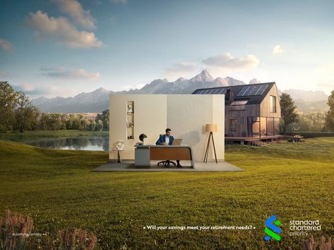 Standard Chartered: Priority banking • Ads of the World™ | Part of The Clio Network Internal Branding, Banks Advertising, Retirement Goals, Banks Ads, Key Quotes, Creative Advertising Design, Ad Of The World, Creative Advertising Campaign, Photography Advertising