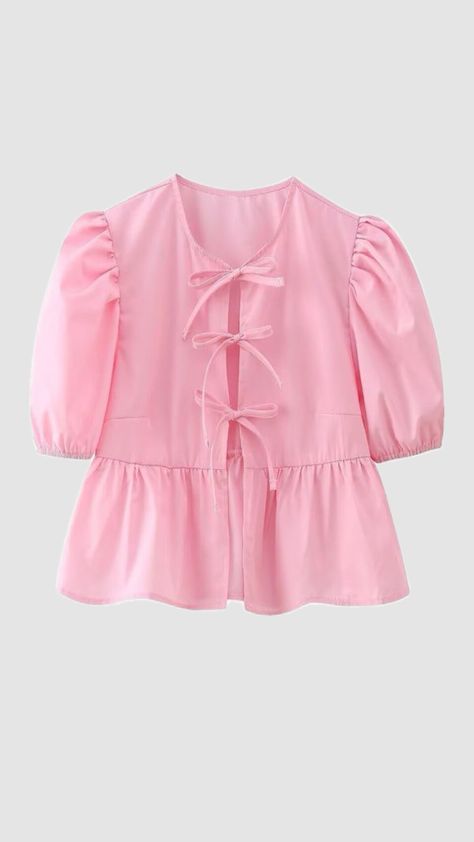 Created by fabiollasofia on Shuffles Knotted Top Outfits, Bow Tie Top Outfit, Knot Top Outfit, Bow Shirt Outfit, Bow Top Outfit, Ruffle Shirt Outfit, Bow Blouse Outfit, Knot Shirt, Bow Tie Top