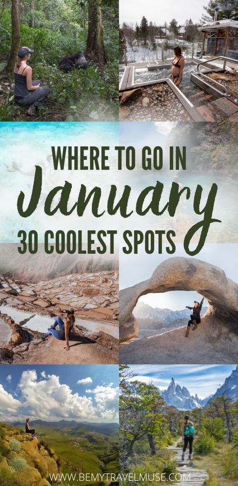 4 Day Vacation Ideas, New Years Travel Destinations, January Travel Destinations Usa, Where To Travel In January, Best Places To Travel In January, January Vacation Destinations, January Vacation Destinations Us, Coolest Places In The World, January Travel Destinations