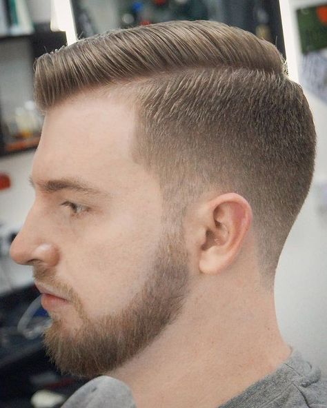 Military Haircuts Men, Haircut Quotes, Very Short Hair Men, Military Haircuts, Military Haircut, Barbers Cut, Beard Fade, Long Hair On Top, Great Haircuts