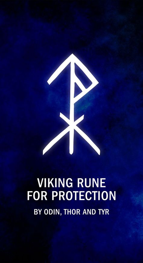 Spell Of Protection, Rune Of Protection, Viking Symbols And Meanings, Viking Rune Tattoo, Protection Rune, Runes Meaning, Arte Viking, Viking Tattoo Symbol, Odin Thor