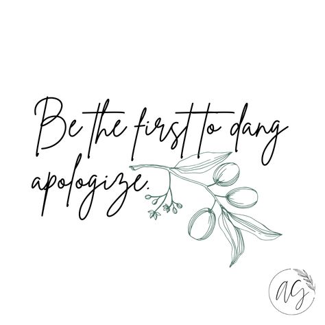 If I can give you one piece of relationship advice this week, it's to be the first to apologize. Yes, it's the high road. Yes, it's the harder road. Yes, at times it will go against your nature to rebuff your partner. These are the exact reasons why you oughta apologize first. Get the pain out of the way. Extend that olive branch and apologize. 🌿⁠⁠ #boundarysetting #apologies Olive Branch Quotes, Apologizing Quotes, Communication Relationship, High Road, Olive Branch, Relationship Tips, Relationship Advice, Self Improvement, The One