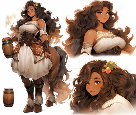 Dnd Centaur Female, Female Centaur Art, Female Centaur Oc, Centaur Character Design, Curvy Character Design, Anime Centaur, Female Centaur, Elf Female, Female Elf