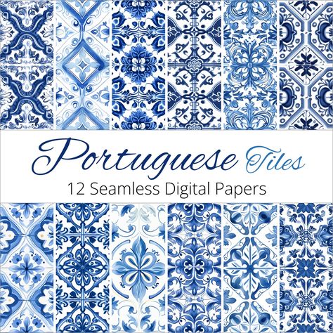 Packaging Art Prints, Portugal Tiles, Decor Packaging, Pattern Design Drawing, Portuguese Tile, Portuguese Tiles, Grace To You, Paper Patterns, Etsy Art Prints