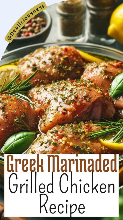 Our Grilled Greek Chicken Thighs recipe marries succulent chicken with the vibrant, sun-kissed flavors of the Mediterranean. Featuring a marinade of fresh lemon juice, aromatic garlic, and a handpicked selection of herbs like oregano, thyme, and rosemary, this dish is a testament to the power of high-quality, fresh ingredients. Recipes Using Fresh Thyme, Grilled Greek Chicken Marinade, Greek Chicken Thigh Marinade, Microwave Chicken Recipes, Grilled Mediterranean Chicken, Greek Chicken Thighs, Chicken With Herbs, Cabbage Steaks Recipe, Chicken Thigh Marinade