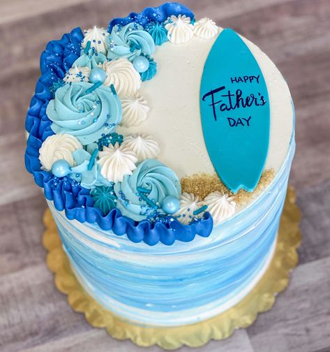 Cake Recipes And Decorating, Fathers Day Cakes, Best Homemade Cake, Fun Cake Decorating Ideas, Father's Day Cakes, Happy Birthday Mom Cake, Birthday Cake For Father, Happy Fathers Day Cake, Moana Birthday Cake