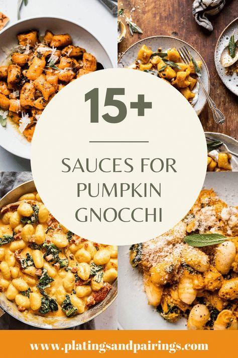 Wondering what the best sauces for pumpkin gnocchi are? There are so many great options! From brown butter sauce to creamy alfredo, and more! Here are some of the BEST pumpkin gnocchi sauces to try tonight! Brown Butter Pumpkin Gnocchi, Pumpkin Gnocchi With Sage Butter Sauce, Pumpkin Gnocchi With Sausage, Butternut Squash Gnocchi Sauce, Butter Sauce For Gnocchi, Pumpkin Gnocchi With Chicken, Pumpkin Gnocchi Recipes Trader Joes, Creamy Pumpkin Gnocchi, Pumpkin Gnocchi Sauce Recipes