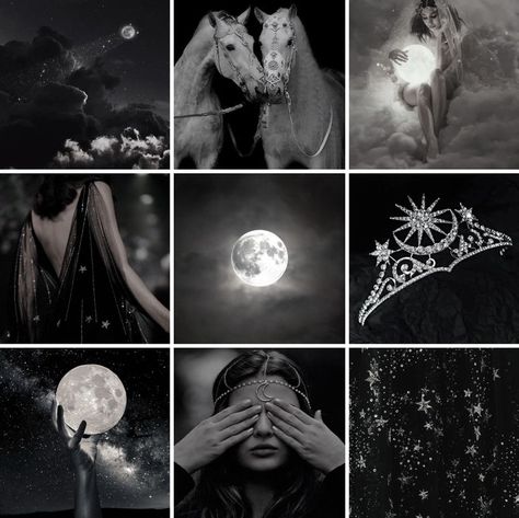 Selene Greek Mythology, Selene Aesthetic, Mythology Characters, Greek Mythology Characters, Percy Jackson Outfits, Elf Druid, Greek Mythology Gods, Wood Elf, Moodboard Aesthetic