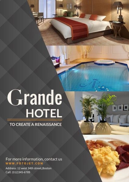 Hotel Suite Advertisement Poster Template | FotoJet Hotel Marketing Design, Hotel Advertisement, Advertisement Examples, Travel Advertising Design, Hotel Artwork, Hotel Ads, Hotel Marketing, Advertisement Poster, Restaurant Poster