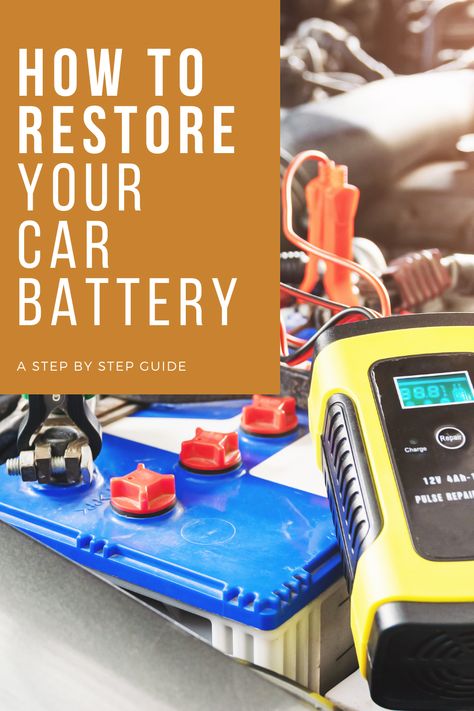 How to restore your car battery. Car Battery Hacks, Cordless Drill Batteries, Battery Hacks, Ryobi Battery, Battery Charger Circuit, Rv Battery, Reuse Ideas, Recondition Batteries, Batteries Diy