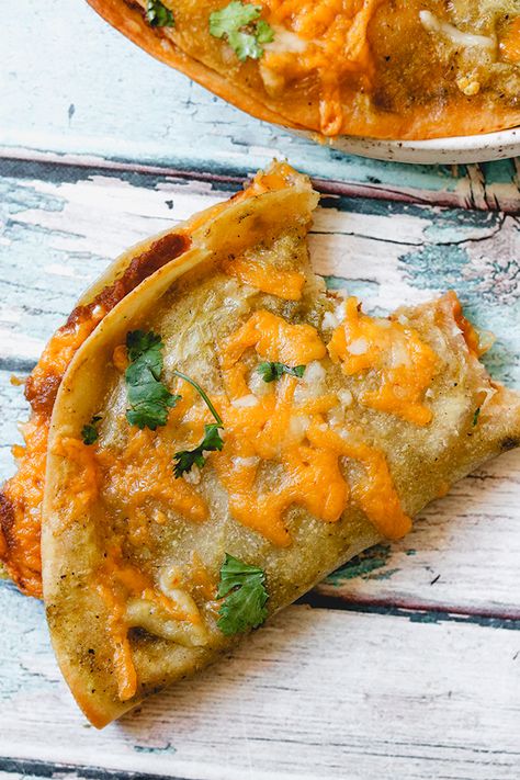 Spicy Refried Beans, Bean And Cheese Enchiladas, Refried Bean, Cheese Quesadillas, Cheese Tacos, Loaded Nachos, Cheese Enchiladas, Green Enchilada Sauce, Cheese Quesadilla