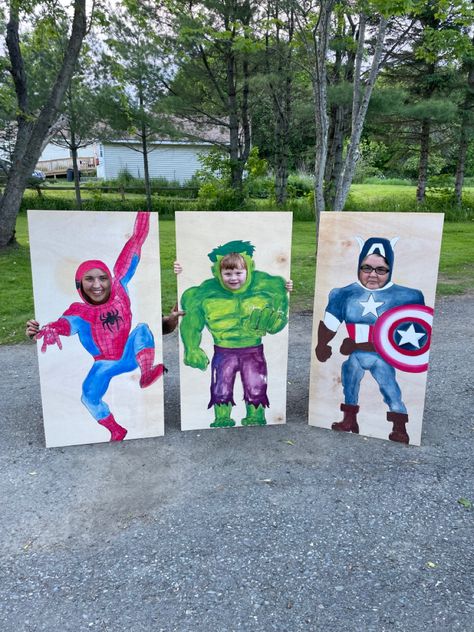 Marvel Heroes Birthday Party Ideas, Outdoor Superhero Birthday Party, Fantastic 4 Birthday Party, Superhero Second Birthday, Avengers Birthday Party Diy, Super Hero Theme Party Decorations, Super Hero Birthday Party Ideas Games, Marvel 2nd Birthday Party, Marvel Superhero Party