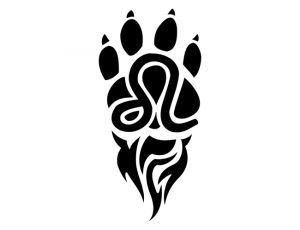 Leo Paw Print Leo Designs Tattoo, Lion Paw Tattoo, Leo Zodiac Sign Tattoos, Leo Symbol Tattoos, Leo Sign Tattoo, Zodiac Signs Leo Tattoo, Lion Zodiac, Leo Symbol, Leo Zodiac Tattoos