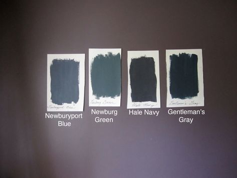 Gentlemans Gray Benjamin Moore, Benjamin Moore Navy, Newburg Green, Newburyport Blue, Navy Paint Colors, Interior Paint Colors For Living Room, House Paint Colors, Family Room Paint, Monochromatic Room