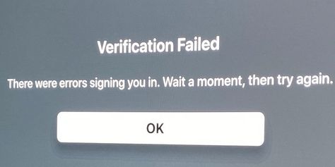 When you try to log in to Apple TV with your Apple ID, you may sometimes get an error message that says the verification process failed. Wait for a few minutes, and try again later. Hopefully, the login errors will disappear on their own. If waiting doesn’t work, follow the troubleshooting steps below. What to […] The post How to Fix Apple TV “Verification Failed” appeared first on AppleToolBox. Apple Card Loading Error, Fake Transaction Failed, Apple Card, Apples To Apples Game, Tv Services, Date And Time, Tv App, Error Message, Fire Tv Stick