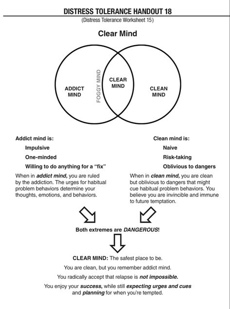 Recovery Games For Adults, Recovery Group Topics, Dbt Activities, Distress Tolerance Worksheets, Clean Mind, Choice Theory, Coping Skills Worksheets, Counseling Tips, Dbt Therapy