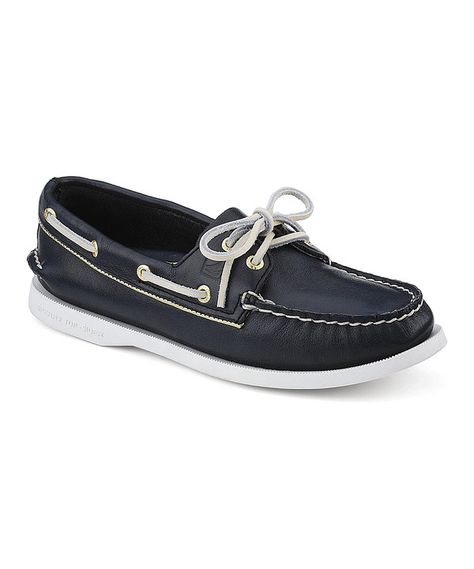 Look at this Navy Leather Boat Shoe on #zulily today! Sperrys Women, Navy Blue Shoes, Shiny Shoes, Sperry Boat Shoes, Sperry Women's, Leather Boat Shoes, Deck Shoes, Metallic Shoes, Boat Shoe