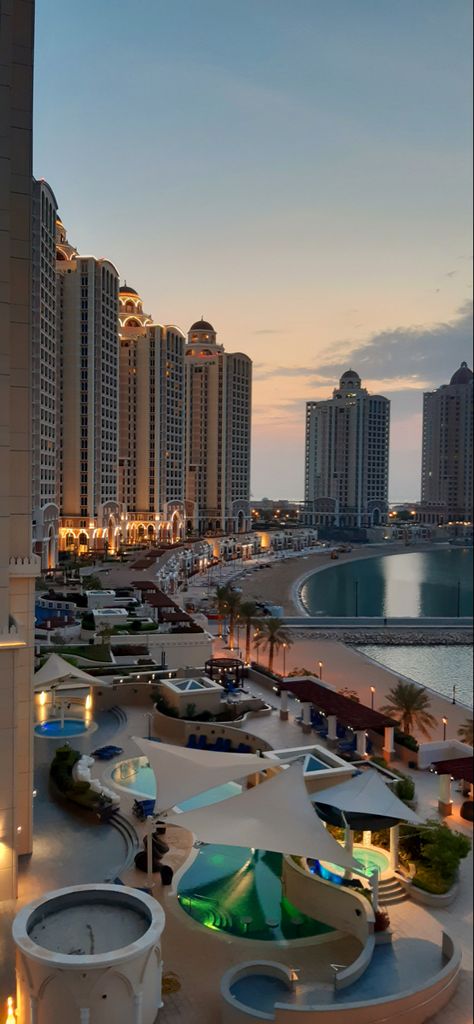 Qatar Aesthetic, Qatar Travel, Dubai Aesthetic, Top Places To Travel, Travel House, Qatar Doha, Doha Qatar, Fantasy Places, Dream City