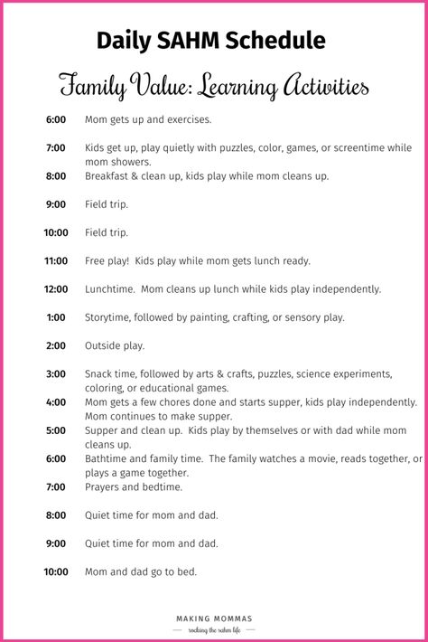 Wanna Create the Best Ever Stay at Home Mom Schedule? Here's How! Daily Schedule For Moms, Creating Rituals, Schedule Example, Sahm Quotes, Mom Daily Schedule, Sahm Schedule, Routines For Kids, Stay At Home Mom Schedule, Organised Mum