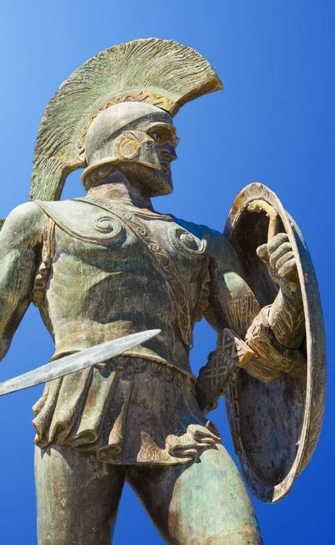 Leonidas I, King of Sparta (reigned: 489 - 480 BC) Sparta Greece, Greco Persian Wars, Ancient Sparta, Zeus Statue, King Leonidas, Ancient Greek Sculpture, European Sculpture, Greek Statues, Ancient Greek Architecture