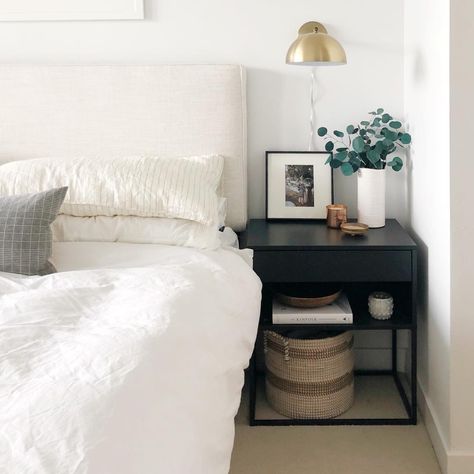 Madison Hope Veitch (@madisonandsuch) • Instagram photos and videos Bedroom Canada, Sleeping Room, Mens Bedroom, Grey Bedding, Room Inspiration Bedroom, Bedside Tables, Bedroom Inspo, Bedroom Inspirations, Room Inspo