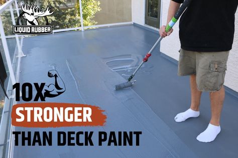 The Ultimate Guide on How to Coat Over a Duradek or Vinyl Deck with Li – Liquid Rubber Liquid Rubber Deck Paint, Cool Pool Deck Coating, How To Waterproof Wood For Outdoor Use, Rotted Deck Repair, Fix Deck Boards, Balcony Exterior, Vinyl Deck, Deck Repair, Liquid Rubber