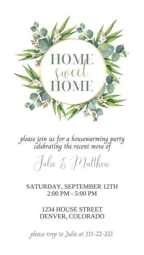 This floral housewarming invitation is perfect for your housewarming party! Decorated with a beautiful wreath, this editable digital housewarming invitation template includes customizable text for you to add all party details. All text, fonts, text colors are editable. House Warming Invitation, Housewarming Invitations, Housewarming Invitation Templates, Housewarming Invitation, Star Wars History, Housewarming Party Invitations, House Warming Invitations, Islamic Art Pattern, Vector Background Pattern