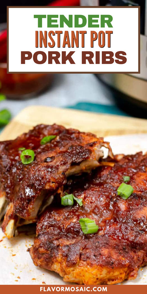 Tender Instant Pot Pork Ribs such as baby back ribs, are flavorful on the inside, with an amazing BBQ spice rub, yet have the caramelized sweet, tangy, and smoky BBQ sauce on the outside. Don’t have hours to spend or don’t have a smoker or grill, then don’t worry. All you need is your Instant Pot to make the best tasting, lip smacking ribs! Instant Pot Pork Spareribs, Pork Ribs In The Instant Pot, Instant Pot Spare Ribs Pork, Pork Ribs Instant Pot, Instant Pot Pork Ribs Recipe, Instant Pot Pork Ribs, Ribs In Instant Pot, Instant Pot Bbq Ribs, Barbecue Pork Loin