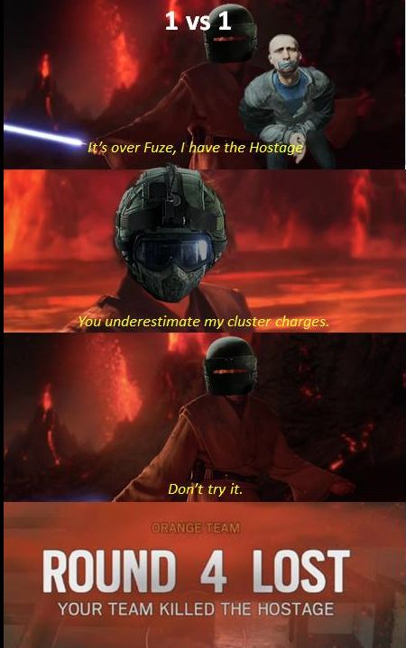 Star Wars/ Rainbow Six Siege meme Rainbow 6 Siege, Rainbow Meme, 1 Vs 1, Rainbow Six Siege Memes, Funny Gaming Memes, Rainbow 6 Seige, Rainbow Six Siege Art, Tom Clancy's Rainbow Six, Rainbow Six Siege