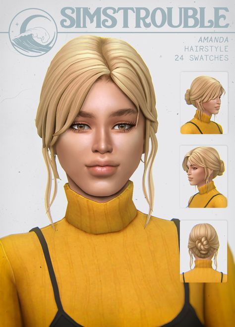 Ts4 Cc Patreon Free, Maxis Match Hair, Ts4 Hair, Sims 4 Cc Maxis, Sims 4 Cc Hair, Pelo Sims, The Sims 4 Packs, Cc Sims4, Sims 4 Body Mods