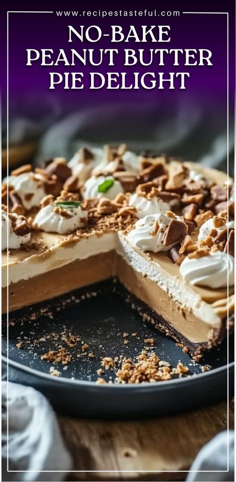 A rich and creamy dessert that’s easy to make and perfect for any occasion. This No-Bake Peanut Butter Pie brings comfort and joy with every bite. Peanut Butter Pie No Bake, No Bake Peanut Butter Pie, Pie No Bake, No Bake Peanut Butter, Peanut Butter Pie, Butter Pie, Creamy Desserts, Chocolate Shavings, Graham Cracker Crust