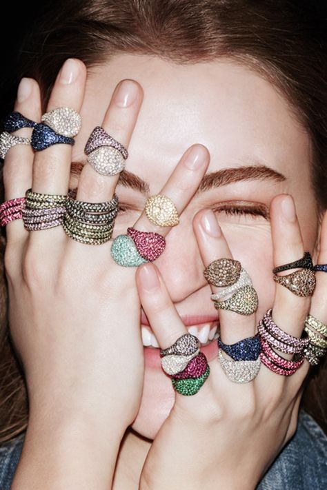 Let’s go all out. Hand set with diamonds and other precious gemstones, sparkling pavé pinky rings are the perfect accessory for when the sun goes down. #DYRoadTrip #DavidYurman Pinky Rings For Women, Lagos Jewelry, Pinky Rings, David Yurman Ring, Rainbow Rings, David Yurman Jewelry, Sparkling Rings, Jewelry Lookbook, Jewelry Images