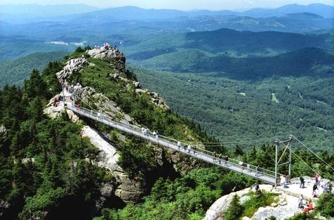 These 12 Aerial Views Of North Carolina Will Leave You Mesmerized Linville Nc, Beech Mountain Nc, Nantahala Outdoor Center, North Carolina Attractions, Beech Mountain, Lake Retreat, Swinging Bridge, Grandfather Mountain, Boone Nc