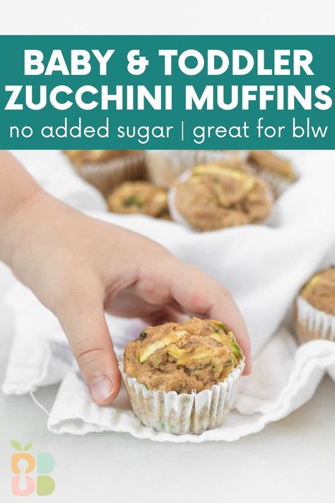 Banana Oat Muffins For Baby, Zucchini Blw Recipes, Zucchini Muffins For Baby, Blw Foods, Zucchini Mini Muffins, Blw Meals, Zucchini Muffins Healthy, Banana Zucchini Muffins, Mini Banana Muffins