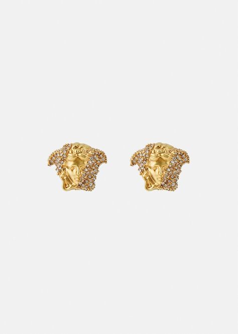 Versace Palazzo Dia Crystal Earrings for Women | US Online Store Versace Earrings, Buy Earrings Online, Designers Jewelry Collection, Versace Jewelry, Buy Earrings, Free Earrings, White Gold Necklaces, Gold Necklace Women, Jewelry Lookbook