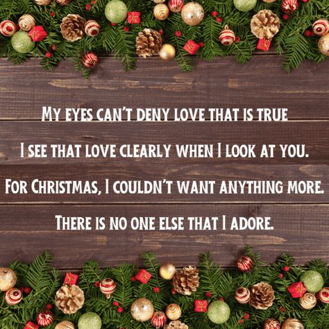 christmas love poems- romantic christmas poetry Christmas Poetry, Romantic Christmas, 2023 Christmas, Christmas Love, That's Love, Look At You, Love Poems, Christmas Is, To Share